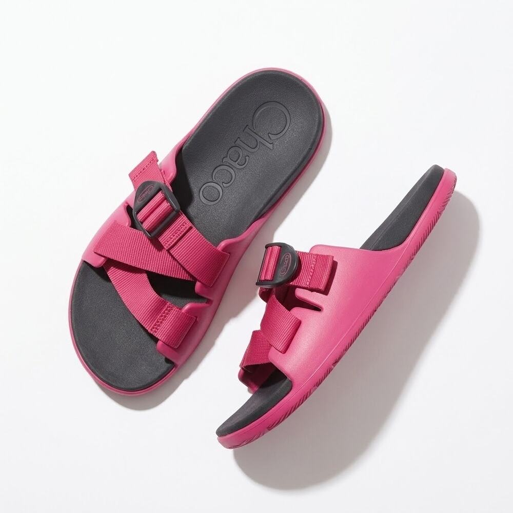 Chaco Waterproof Z/Cloud Lightweight Adjustable Sport Slide Sandals Pink Women 6
